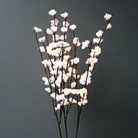 View 40" Artificial White Plum Nouveau Electric Lighted Branch (96 Clear Lights)